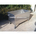 stainless steel cart with wheels/ shopping cart/ trolley cart/ meat cart